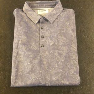 Linksoul Print Golf Polo Large NWOT Retail $88
